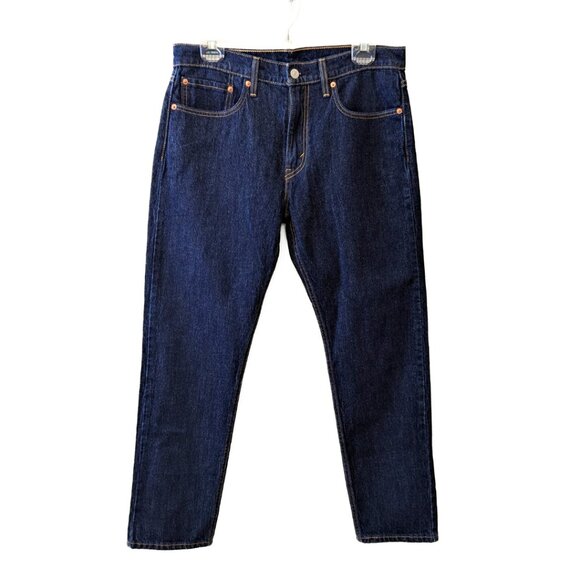 Levi's Other - NWOT Men's Levi's 502 Jeans Dark Wash Blue Denim Cotton Stretch 32x30